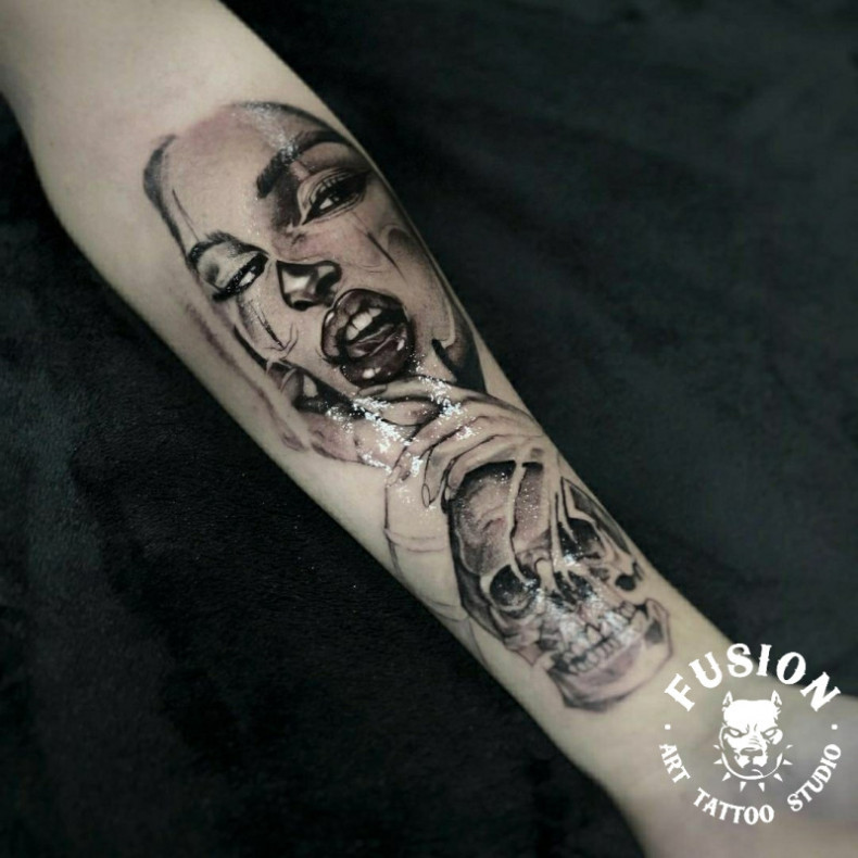 Татуювання в стилі реалізм, фото - Тату салон Fusion