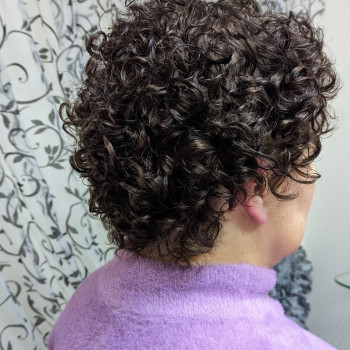 Біозавивка короткого натурального волосся, фото - Парикмахер-стилист Ольга Захиди