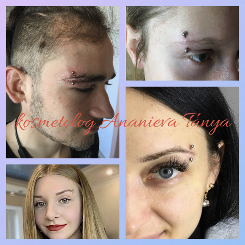 Пірсинг брови, фото - Майстер з пірсингу Тетяна Ананьєва