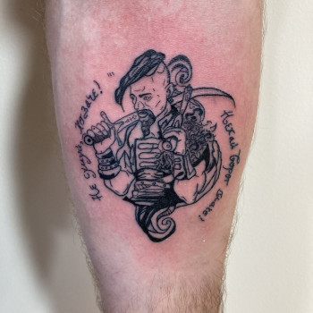 Тату козак патріотичне символ свободи, фото - Тату майстер Андрей Абрамов