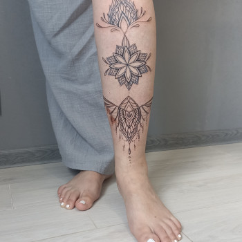 Геометричный узор 
4 -5часов работы