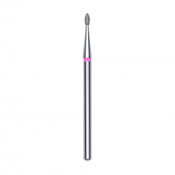 Змінна алмазна фреза для манікюру Staleks Pro Брунька закруглена, червона, діаметр 1.6 мм, робоча частина 3.4 мм