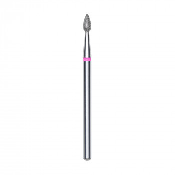 Змінна алмазна фреза для манікюру Staleks Pro Крапля, червона, діаметр 2.3 мм, робоча частина 5 мм