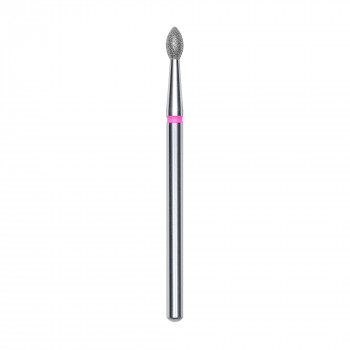 Змінна алмазна фреза для манікюру Staleks Pro Брунька гостра, червона, діаметр 2.5 мм, робоча частина 4.5 мм