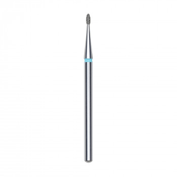 Змінна алмазна фреза для манікюру Staleks Pro Брунька закруглена, синя, діаметр 1.2 мм, робоча частина 3 мм