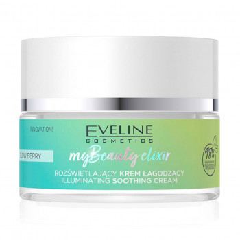 Освітлювальний заспокійливий крем для обличчя Eveline My Beauty Elixir Glow Berry, 50 мл