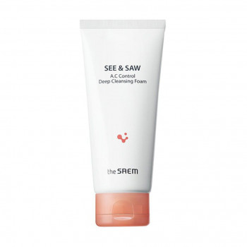 Пінка для вмивання The Saem See & Saw A.C Control Deep Cleansing Foam для проблемної шкіри, 120 мл