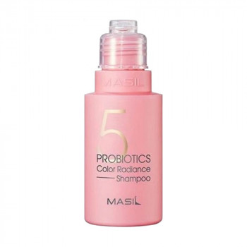 Шампунь Masil 5 Probiotics Color Radiance Shampoo для захисту кольору волосся, з пробіотиками, 50 мл