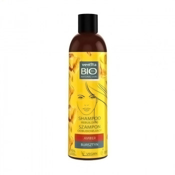 Біошампунь-реконструктор для волосся Venita Bio Natural Care Amber Rebuilding Shampoo з екстрактом бурштину, 300 мл