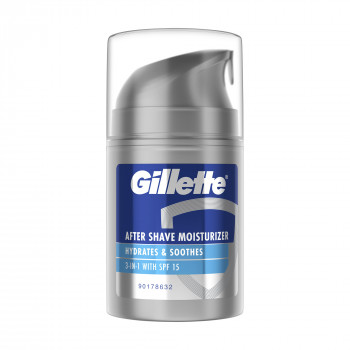 Чоловічий бальзам після гоління Gillette 3в1 Hydrates & Soothes SPF 15, 50 мл