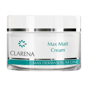 Матувальний крем для обличчя Clarena Max Dermasebum Line Max Matt Cream, 50 мл