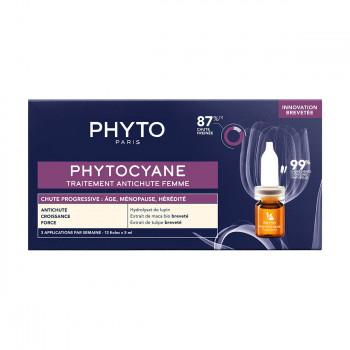 Ампули проти прогресуючого випадіння волосся Phyto Phytocyane Progressive Treatment, 12*5 мл