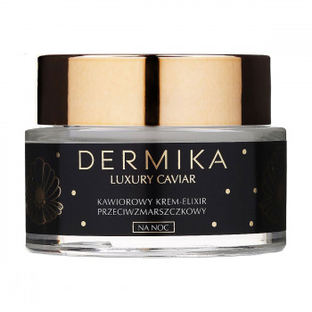Нічний крем-еліксир для обличчя Dermika Luxury Caviar Cream Elixir проти зморщок, 50 мл