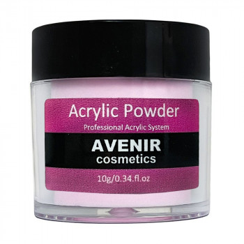 Акрилова пудра для нігтів Avenir Cosmetics Acrylic Powder, рожева, 10 г
