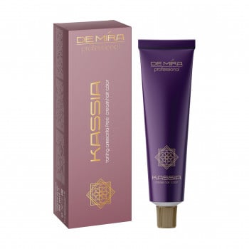 Безаміачна тонувальна крем-фарба для волосся DeMira Professional Kassia Toning Ammonia Free Cream Hair Color 10/65 Блонд фіолетово-червоний, 90 мл