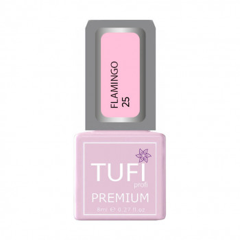 Гель-лак для нігтів Tufi profi Premium Flamingo 25 Ніжна пелюстка, 8 мл