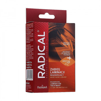 Набір для ламінування сухого та ламкого волосся Farmona Radical Regenerating Lamination Treatment (маска, 15 мл + бустер, 15 мл + сироватка, 5 мл)