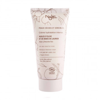 Органічний інтенсивно зволожувальний крем для обличчя Najel Moisture Intensive Cream для сухої та чутливої шкіри, 50 мл