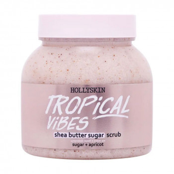 Цукровий скраб для тіла з олією ши та перлітом Hollyskin Tropical Vibes, 300 мл