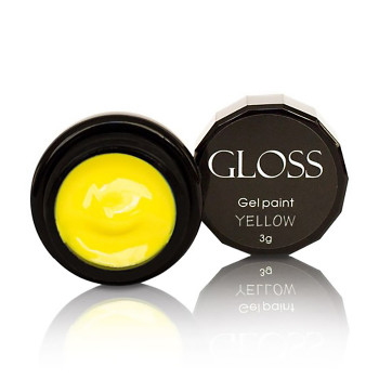 Гель-фарба для нігтів Gloss Gel Paint Yellow, 3 г