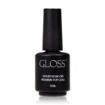 Топ для гель-лаку Gloss Premium Top Coat UV/LED Soak Off з липким шаром, 11 мл