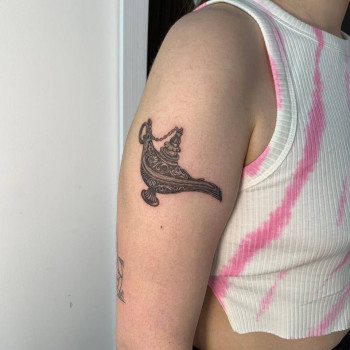 Тату тату лампа, тату аладін, тату харків, фото - Тату майстер Світлана Тімошенко