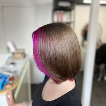 Контуринг рожевий колір волосся фарбування, фото - Салон краси Pro Kolir