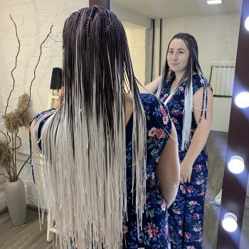 Сиззи на каркас 
Время выполнения 2.5 часа, фото - мастер по наращиванию волос Елена Маковская