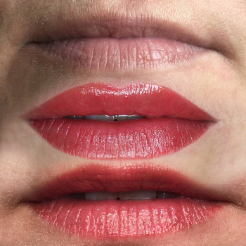 До/ після процедури/ загоєний татуаж