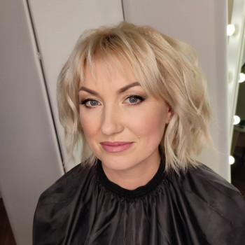 Укладання на коротке волосся, фото - майстер перманентного макіяжу Анна Гальчанська