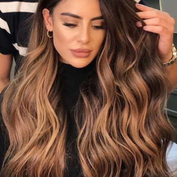 Укладка волосся фарбування жіноча зачіска, фото - салон краси Студия LUXURY Волос