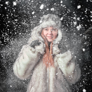 зимова фотосесія, портретна фотосесія