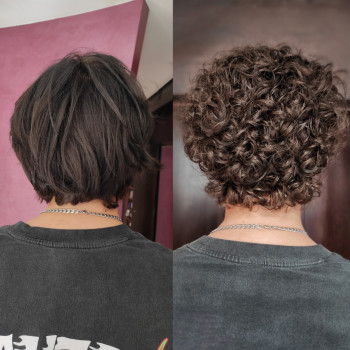 Мужская завивка волос
                    Парикмахер Елена Харьков