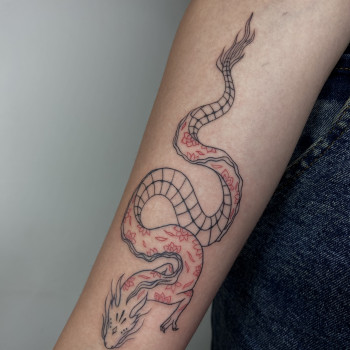 дракон, тату дракон