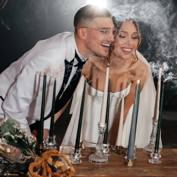 весільна фотосесія, фотосесія зі свічками