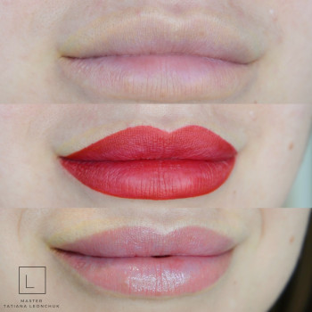 Татуаж губ в натуральній техніці
                    Мастер перманентного макияжа Татьяна Львов