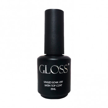 Топ для гель-лаку Gloss Satin Top Coat UV/LED Soak Off, 15 мл