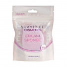Косметичний спонж для нанесення крему Suavipiel Cosmetics Cream Sponge, біло-рожевий