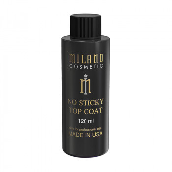 Топ для гель-лаку Milano Cosmetic No Sticky Top без липкого шару, 120 мл
