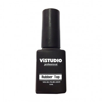 Топ для гель-лаку ViSTUDIO Professional Rubber Top 100% Gel Polish LED/UV, 10 мл