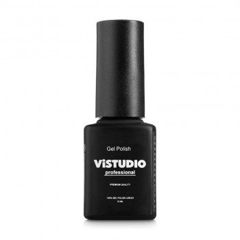 Гель-лак для нігтів ViSTUDIO Professional 100% Gel Polish LED/UV, V-011 Насичений рожево-кораловий/Перший поцілунок, 10 мл