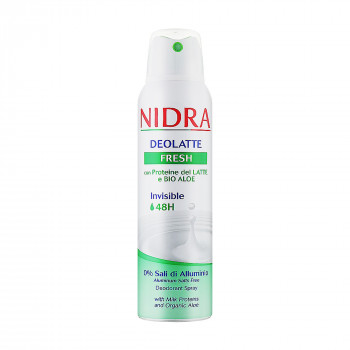 Дезодорант-спрей Nidra Deolatte Rinfrescante 48H Spray освіжальний, з молочними протеїнами та алое, жіночий, 150 мл