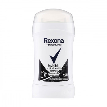 Антиперспірант-стік Rexona Invisible on Вlack + White 48Н для чорного та білого, жіночий, 40 мл