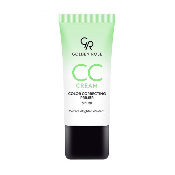 Корегувальний CC крем для обличчя Golden Rose CC Cream Color Correcting Primer SPF 30, Green, 30 мл