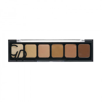 Палетка консилерів для обличчя Golden Rose Correct & Conceal Concealer Cream Palette 02 Medium to dark, 6*2 г