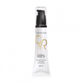 Тональний крем для обличчя Golden Rose Liquid Powdery Mineral Foundation SPF 15, 02, 35 мл