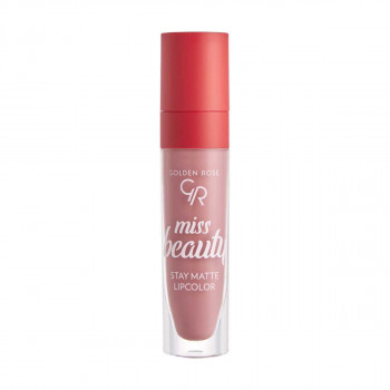 Рідка матова помада для губ Golden Rose Miss Beauty Stay Matte Lipcolor 01 Blush Nude, 5.5 мл