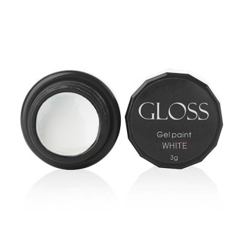 Гель-фарба для нігтів Gloss Gel Paint White, 9 г