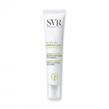 Гель для обличчя SVR Sebiaclear Active Gel Spots Blackheads Anti-Marks Intensive Cottecror для проблемної шкіри, 40 мл
