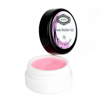 Будівельний крем-гель для нігтів KOTO Cream Builder Gel 06 Peach Mousse, 5 мл